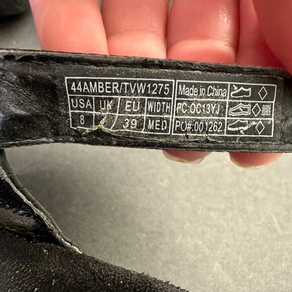 Vionic Womens size 8 Amber Black Comfort Croc Jeweled Strappy Slingback Sandals - Picture 7 of 12